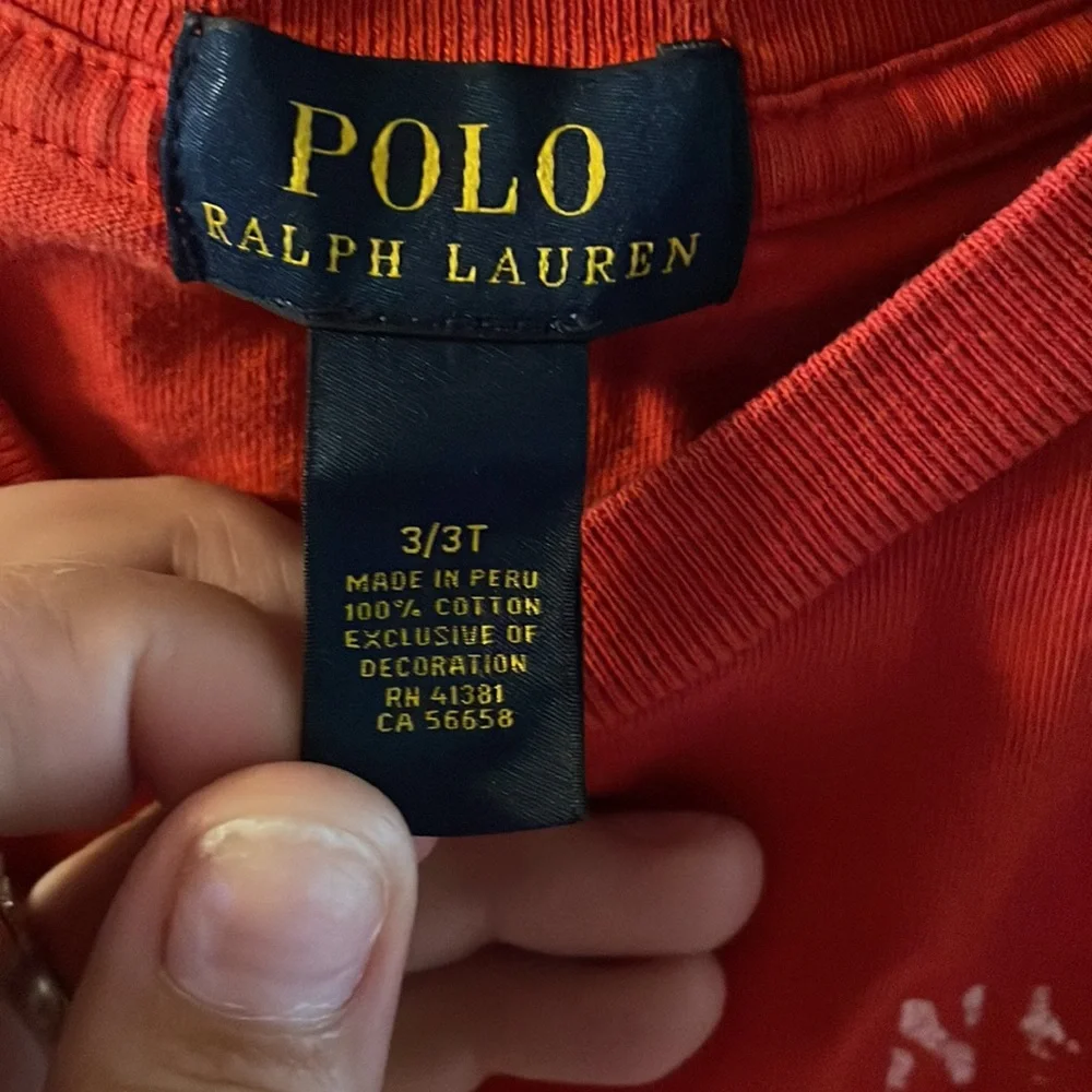 Ralph Lauren size 3T polo red shirt